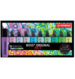 1 - EVID.STABILO BOSS ORIGINAL ARTY -10pz COLORI FREDDI 70/10-2-20