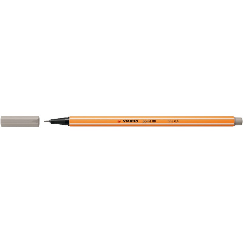 Penna Stabilo point 88/93 Fineliner grigio caldo