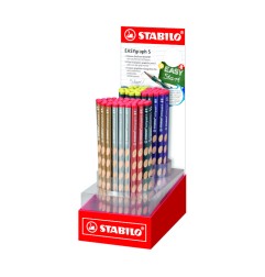 1 - STABILO EASYGRAPH S HB -90PZ 327/90-4HB (6 colori di fusto)