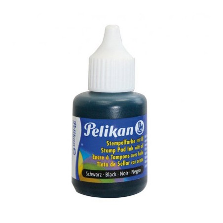 1 - PELIKAN INCHIOSTRO TIMBRI METALLO CON OLIO 30ML. NERO 351353