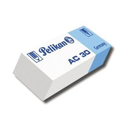 30 PEZZI - GOMMA BIUSO PELIKAN AC/30 BIANCA/AZZURRA