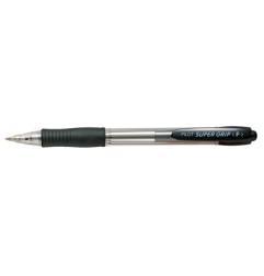 1 - PILOT Penna Biro sfera a scatto SUPER GRIP F 1531 colore Nero 0,7mm 001531