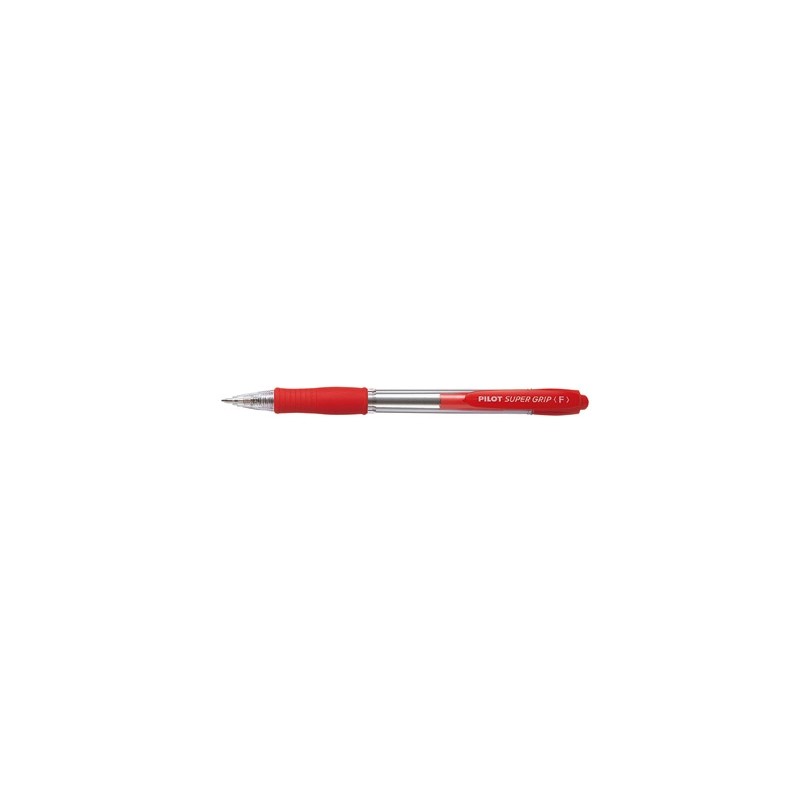 PILOT Penna Biro sfera a scatto SUPER GRIP F 1533 colore Rosso 0,7mm 001533