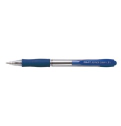 1 - PILOT Penna Biro sfera a scatto SUPER GRIP F 1532 colore Blu 0,7mm 001532