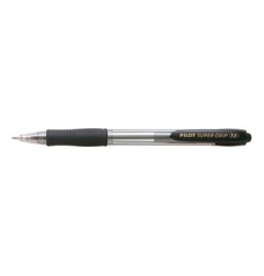 1 - PILOT Penna Biro sfera a scatto SUPER GRIP M 1440 colore Nero 1,0mm 001440