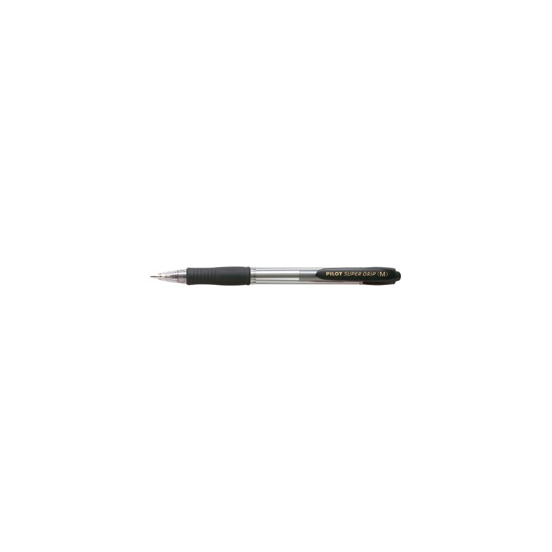 PILOT Penna Biro sfera a scatto SUPER GRIP M 1440 colore Nero 1,0mm 001440