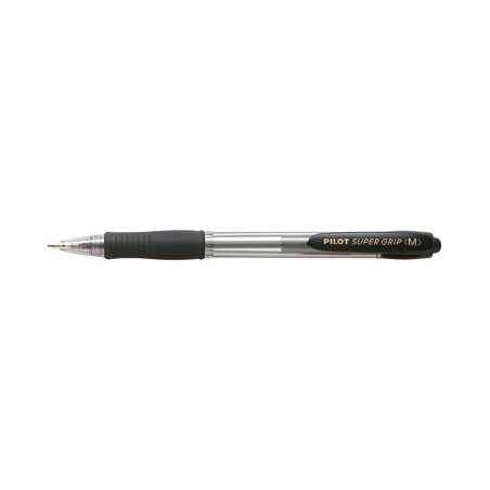 PILOT Penna Biro sfera a scatto SUPER GRIP M 1440 colore Nero 1,0mm 001440