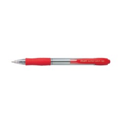 1 - PILOT Penna Biro sfera a scatto SUPER GRIP M 1442 colore Rosso 1,0mm 001442