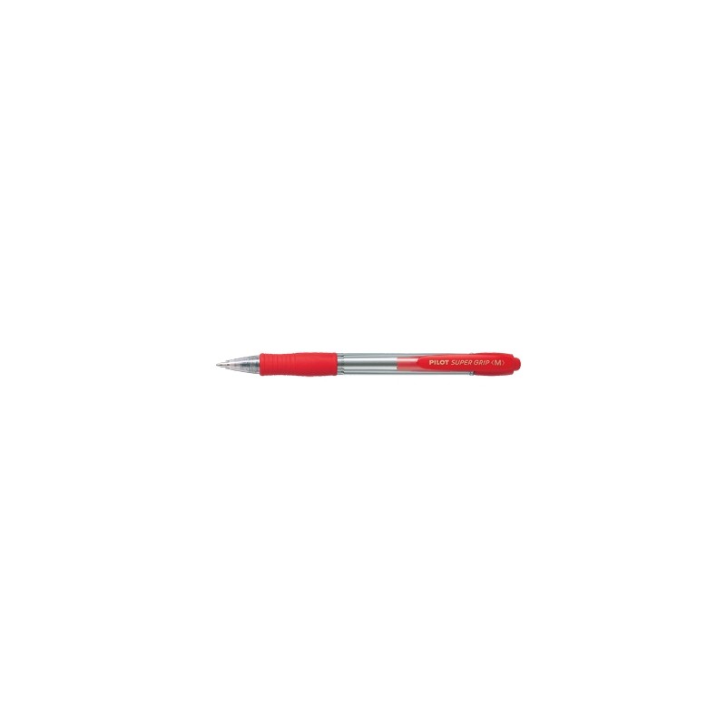 PILOT Penna Biro sfera a scatto SUPER GRIP M 1442 colore Rosso 1,0mm 001442