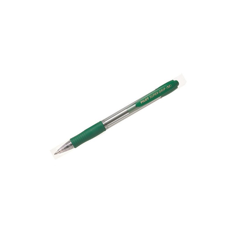 PILOT Penna Biro sfera a scatto SUPER GRIP M 1440 colore Verde 1,0mm 001443