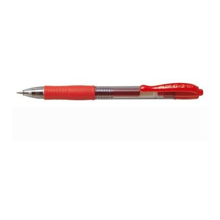 1 - Penna Roller Pilot Gel G-2 colore rosso a scatto 001522