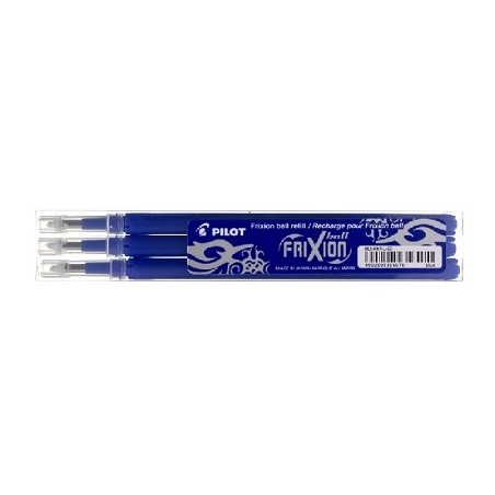 Pilot FriXion Ball Ricariche Penna Roller Cancellabile Blu 0,7 mm Confezione da 3 006657