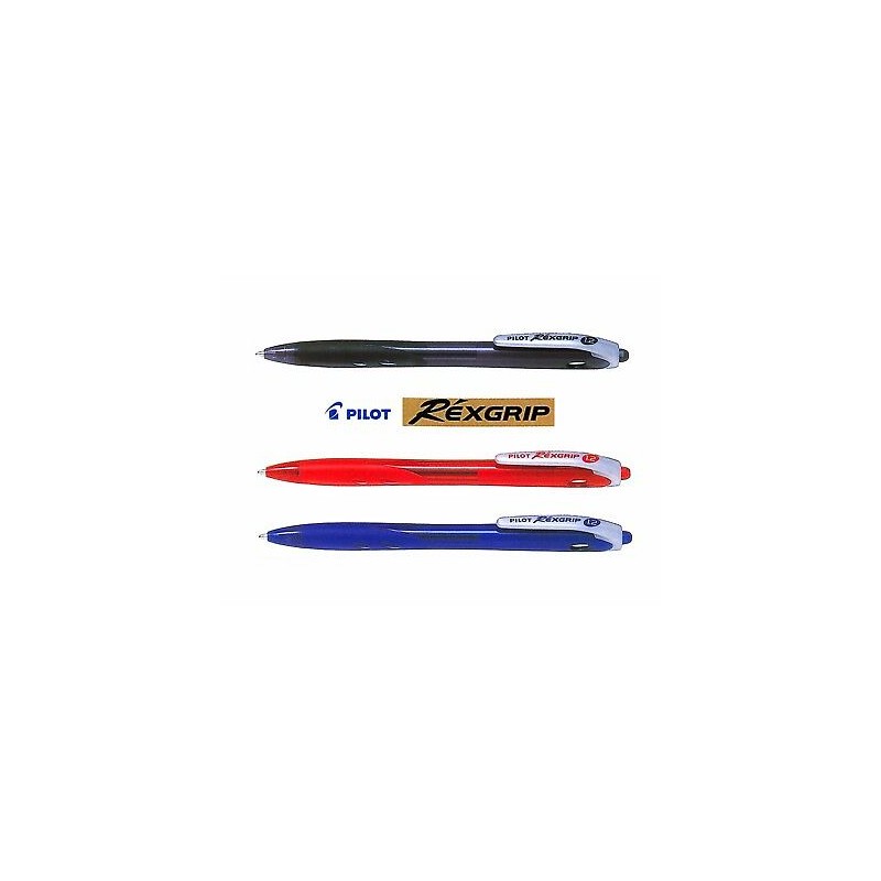 PILOT Penna Biro a sfera REXGRIP BEGREEN 40301 colore Blu 1,2mm, kit da 10 pz