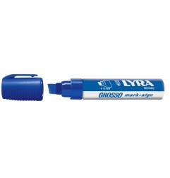 1 - Pennarello indelebile Marker Lyra grosso blu fila L4030051