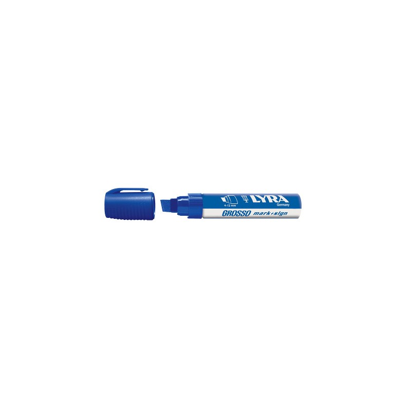 Pennarello indelebile Marker Lyra grosso blu fila L4030051