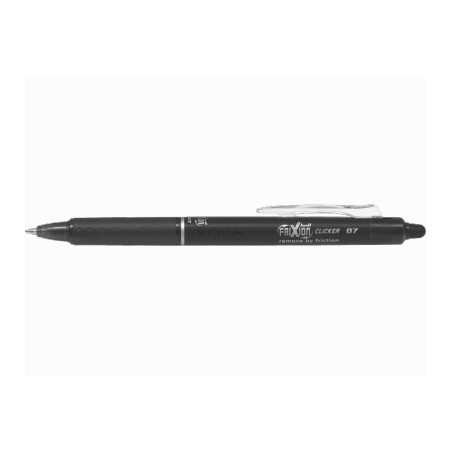 PILOT Penna Biro a sfera cancellabile FRIXION CLICKER 6790 colore Nero 0,7mm, 12 pz 006790