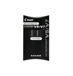 1 - Ricarica Pilot per Penna  V5/V7 Refillable Pilot Nero 3 pz.  040335