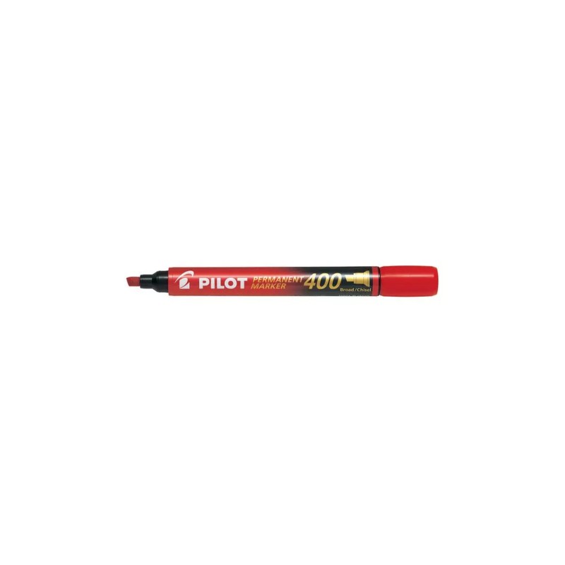 MARKER PILOT 400 -12pz PUNTA SCALPELLO ROSSO 002712