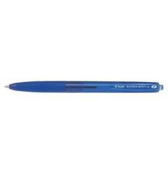 1 - PILOT Penna Biro sfera a scatto SUPER GRIP G 1639 colore Blu 0,7mm, Kit da 12 pz 001639