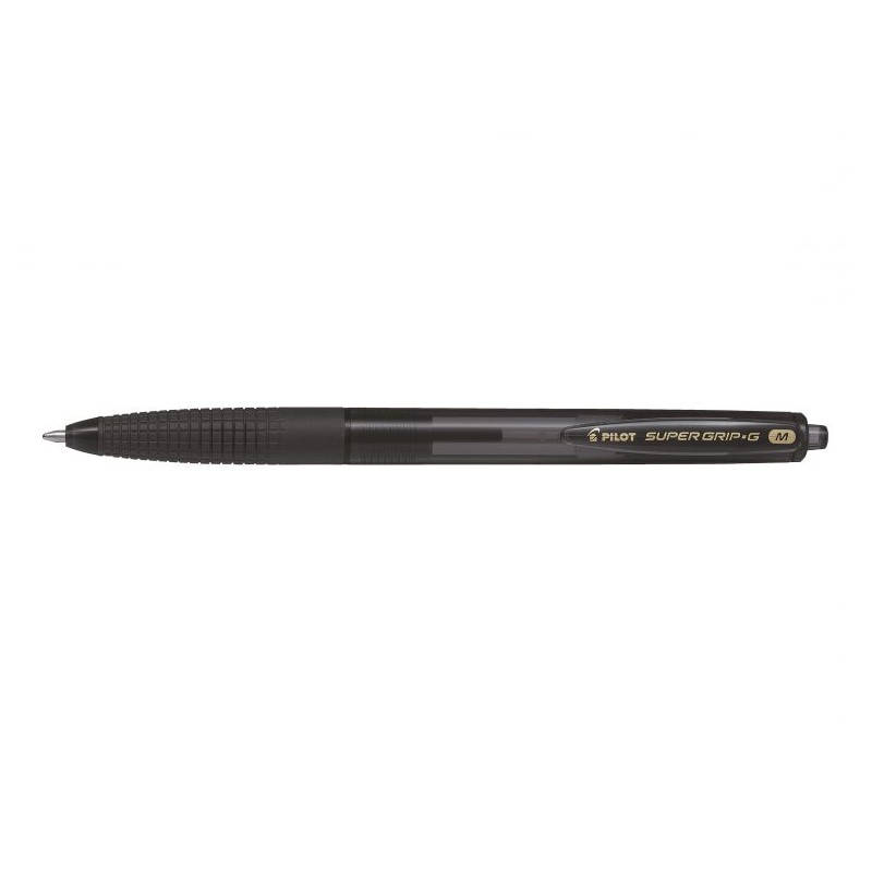 PILOT Penna Biro sfera a scatto SUPER GRIP G 1614 colore Nero 1,0mm, kit da 12pz 001614