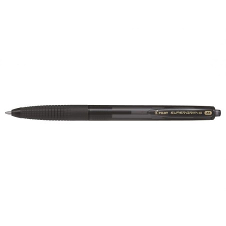 PILOT Penna Biro sfera a scatto SUPER GRIP G 1614 colore Nero 1,0mm, kit da 12pz 001614