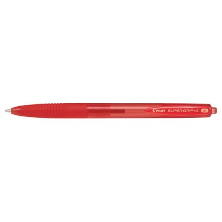 PILOT Penna Biro sfera a scatto SUPER GRIP G 1616 colore Rosso 1,0mm, kit da 12pz 001616