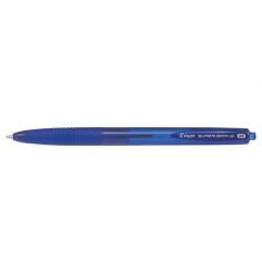 1 - PILOT Penna Biro sfera a scatto SUPER GRIP G colore Blu 1,0mm, Kit da 12 pz 001615