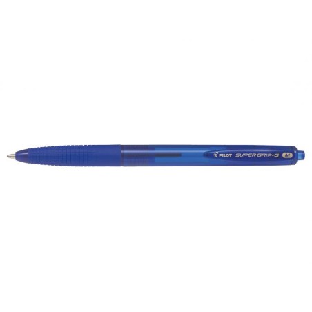 1 - PILOT Penna Biro sfera a scatto SUPER GRIP G colore Blu 1,0mm, Kit da 12 pz 001615