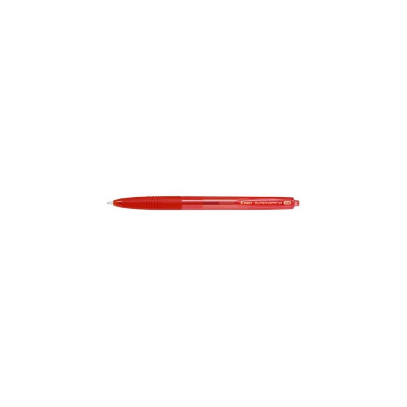 PILOT Penna Biro sfera a scatto SUPER GRIP G 1732 colore Rosso 1,6mm, kit da 12pz 001732