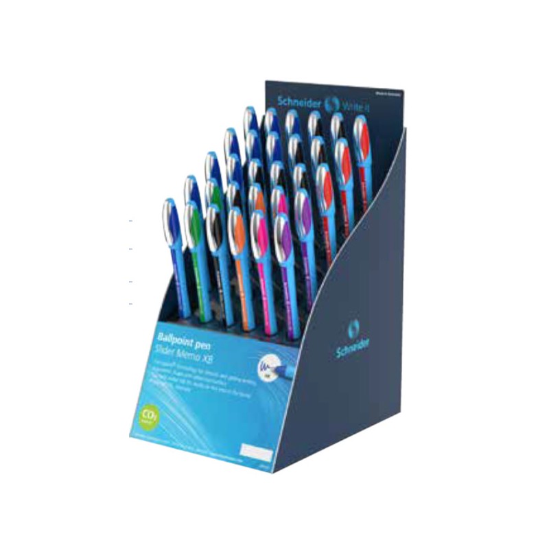 30 pz Penna Biro Slider Memo XB Schneider colori assortiti 304042