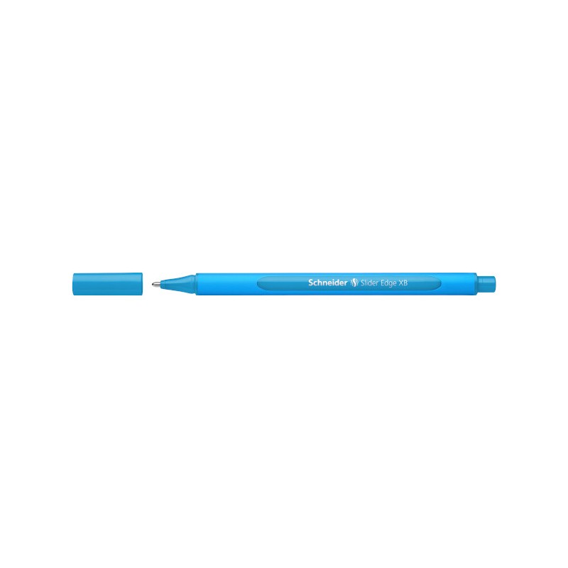 SCHNEIDER Penna Biro a sfera SLIDER EDGE XB 152210 colore Azzurro, kit da 10pz