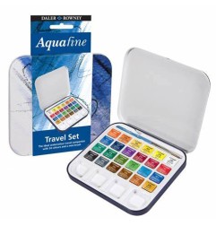 1 - DALER TRAVEL SET AQUAFINE ACQUERELLI 24colori D131900102