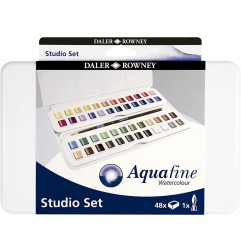 1 - DALER TRAVEL SET STUDIO AQUAFINE ACQUERELLI 48colori D131900201