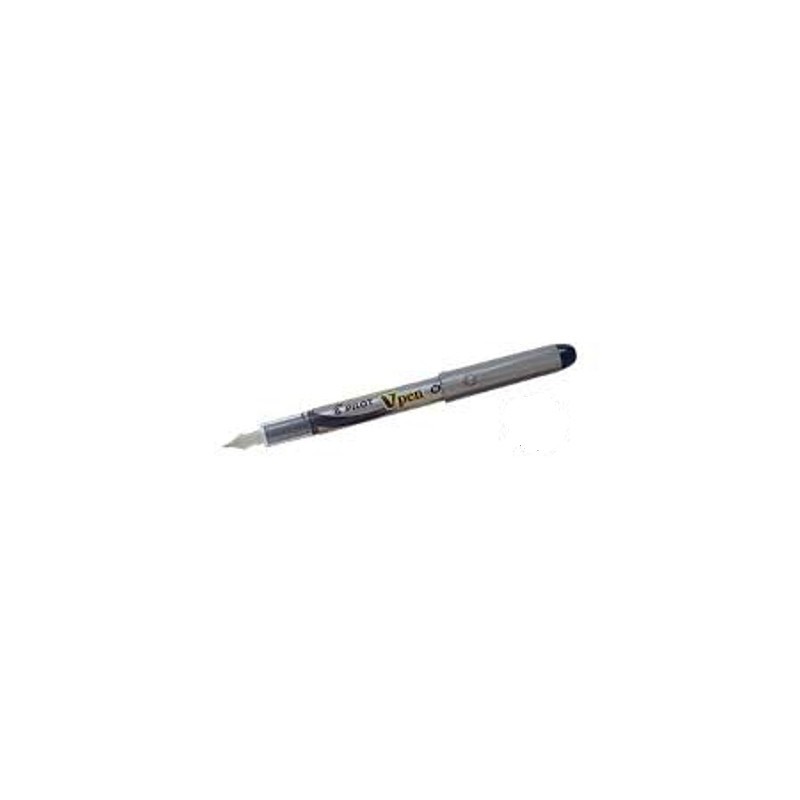 PILOT Penna Stilografica Stilo V-PEN Usa e Getta Nero Fusto Silver 12 Pz  007570