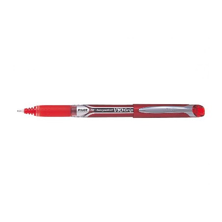 PILOT 12 pezzi Penna Roller Tecpoint V10 grip colore rosso 006747