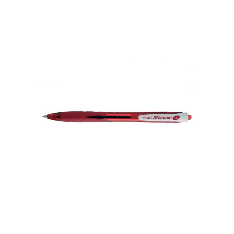 PILOT Penna Biro a sfera REXGRIP BEGREEN 40012 colore Rosso 1,0mm, kit da 10 pz 040012