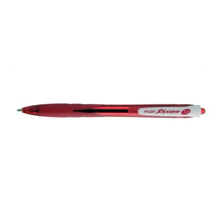 PILOT Penna Biro a sfera REXGRIP BEGREEN 40012 colore Rosso 1,0mm, kit da 10 pz 040012