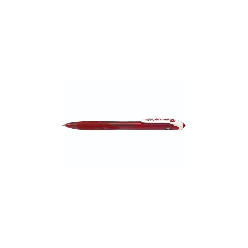 PILOT Penna Biro a sfera REXGRIP BEGREEN 40017 colore Rosso 0,7mm, kit da 10 pz