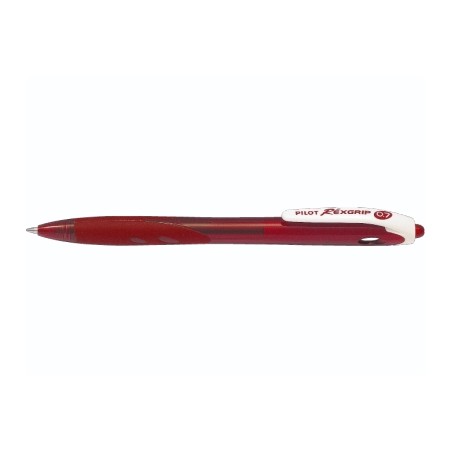 PILOT Penna Biro a sfera REXGRIP BEGREEN 40017 colore Rosso 0,7mm, kit da 10 pz