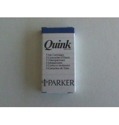 1 - 5 pezzi cartucce Parker Quink stilografica blu S0116240