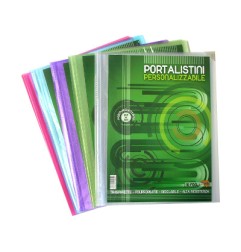 1 - Portalistini soft display A4 10 bustine colore trasparente