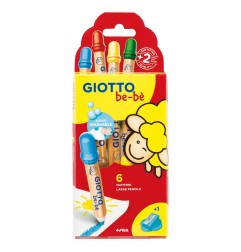 1 - Giotto be-be' astuccio 6 matitoni + appuntamatitone - 4776