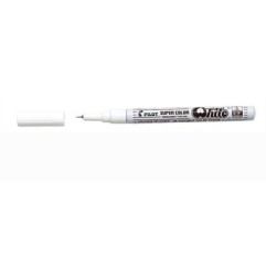 1 - Pennarello Marker Pilot Super Color bianco extra fine 002725