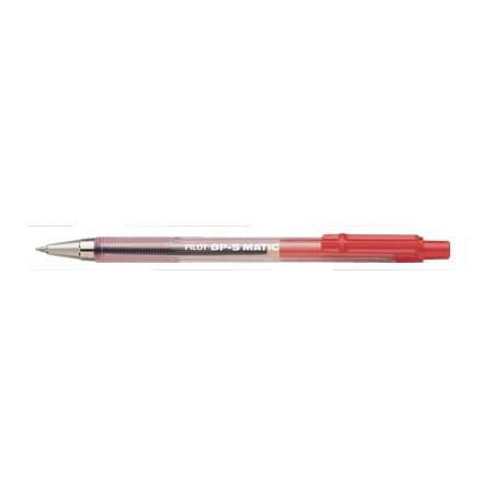 1 - PILOT Penna a sfera a scatto BP-S Matic 1627 di Colore Rosso 001627