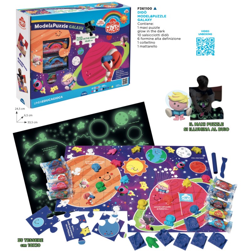 Pasta da modellare Dido' Scatola Model & Puzzle Galaxy Fila 3611