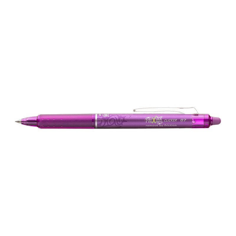 PILOT Penna Biro a sfera cancellabile FRIXION CLICKER 6819 colore Viola 0,7mm, 12 pz 006819