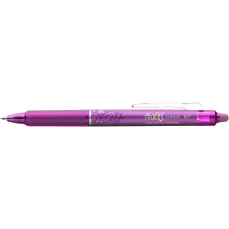 PILOT Penna Biro a sfera cancellabile FRIXION CLICKER 6819 colore Viola 0,7mm, 12 pz 006819