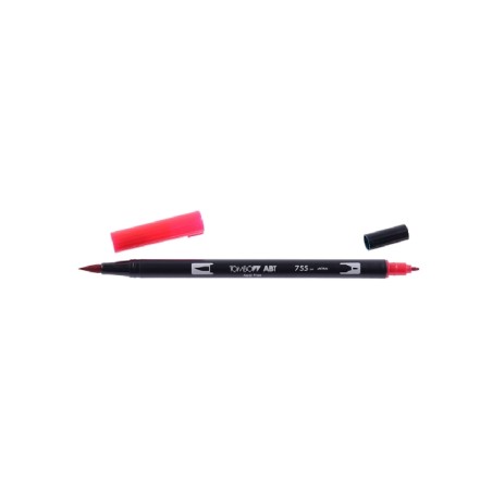 1 - PENNARELLI TOMBOW ABT DUAL BRUSH 6PZ PABT-755 ROSSO RUBINO