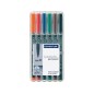 STAEDTLER Penna Lumocolor permanente punta media 317 6 colori