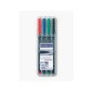 STAEDTLER Penna Lumocolor permanente punta fine 318 4 colori